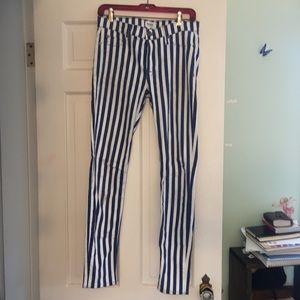 Striped Skinny Jeans